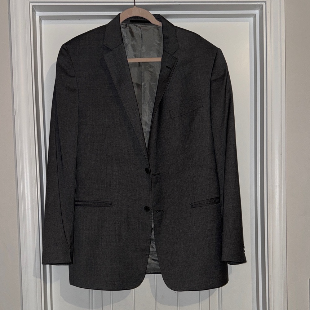 Valentino Charcoal Gray Men's Blazer